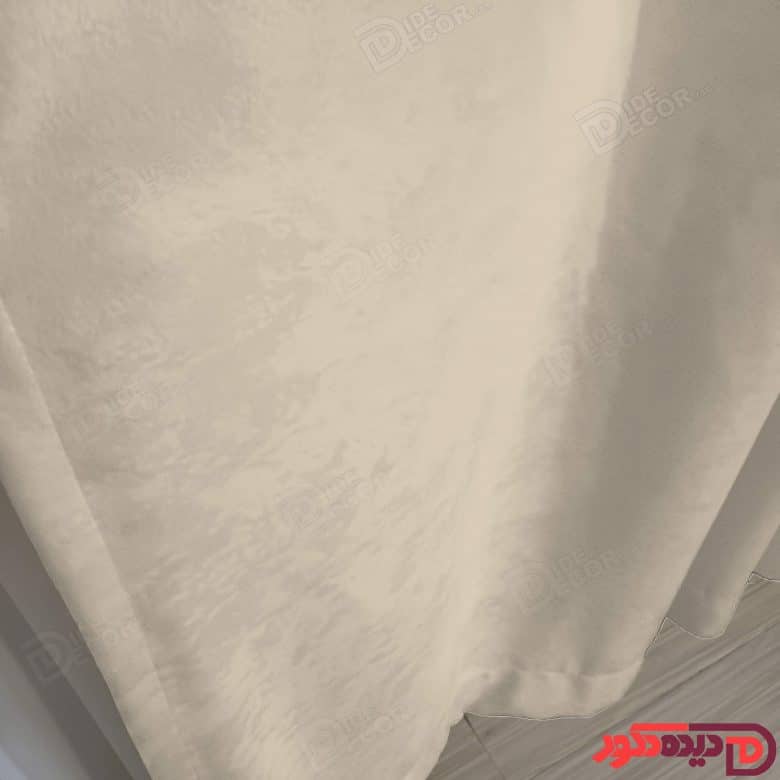 پرده پانچ جیر پتینه رنگ کرم روشن کد 3281
